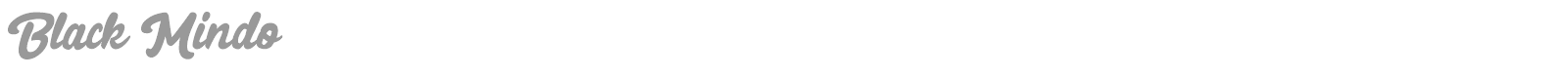 Black Mindo font preview